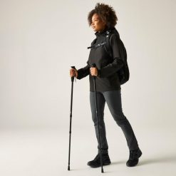 Damskie spodnie trekkingowe Highton II. Szare spodnie dresowe damskie Regatta, na lato, bez wzorów. Za 199.99 zł.