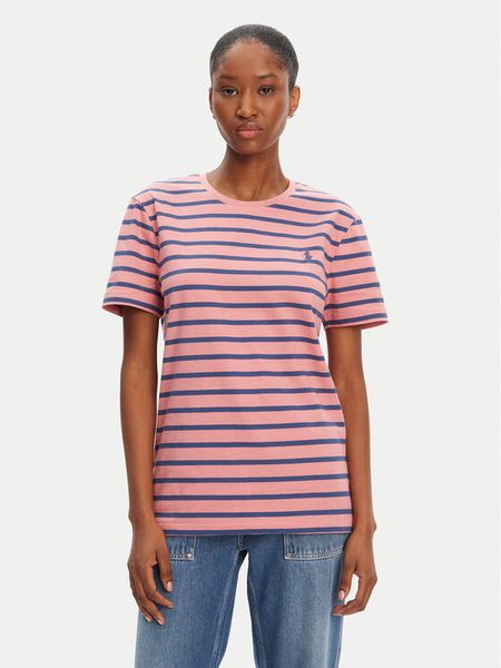 Polo Ralph Lauren T-Shirt 710938134010 Czerwony Custom Slim Fit. Czerwone koszulki polo męskie Polo Ralph Lauren, m, bez wzorów, z bawełny, bez ramiączek. Za 309.99 zł.