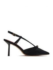 Eva Minge Szpilki EO-MARY-01 Czarny. Czarne szpilki Eva Minge, bez wzorów, ze skóry, bez obcasa. Za 399.99 zł.