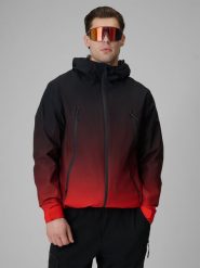 4F Kurtka przejściowa membrana 5000 męska - czerwona XL. Czerwone kurtki męskie 4f, m, bez wzorów, z materiału, bez kaptura. Za 349.99 zł.