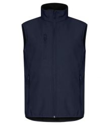 Clique Klasyczna kamizelka softshell – 96% poliester z recyklingu, odpinany. Niebieskie kurtki softshell damskie CLIQUE, m, bez wzorów, z polaru, bez kaptura. Za 231.89 zł.