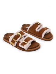 Steve Madden Klapki w kolorze jasnobrązowym rozmiar: 40. Brązowe klapki damskie Steve Madden, bez wzorów, bez obcasa. Za 259.95 zł.