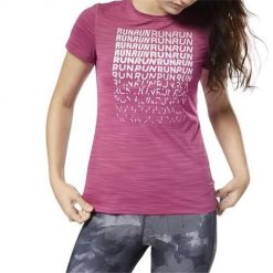 Koszulka treningowa damska Reebok CY4623. Czerwone t-shirty damskie Reebok, l, bez wzorów, z materiału, bez kołnierzyka. Za 193.00 zł.
