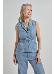 Josephine & Co Kamizelka "Jaap" w kolorze błękitnym rozmiar: 34. Niebieskie kamizelki damskie Josephine & Co, ze lnu. Za 307.46 zł.