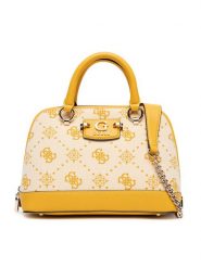 Guess Torebka Neda HWCP96 54050 Beżowy. Brązowe torebki klasyczne damskie Guess, z aplikacjami, z materiału, bez dodatków. Za 329.99 zł.