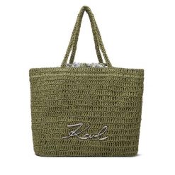 Torebka KARL LAGERFELD. Zielone torebki klasyczne damskie Karl Lagerfeld, bez wzorów, bez dodatków. Za 849.99 zł.