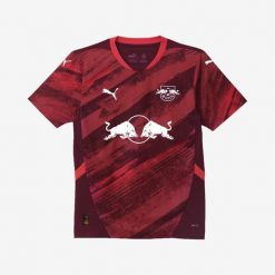 Koszulka piłkarska Lipsk wyjazdowa sezon 24/25. Bluzki damskie Puma, s, bez wzorów, z materiału, sportowe, bez kołnierzyka, bez ramiączek. W wyprzedaży za 249.99 zł.
