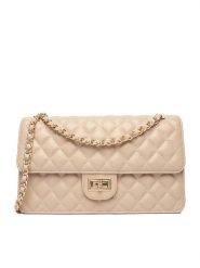 Badura Torebka TYL00490 Beżowy. Brązowe torebki klasyczne damskie Badura, bez wzorów, z materiału, bez dodatków. Za 229.99 zł.