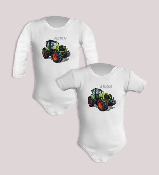Claas — body (Rozmiar: 6M; Długość rękawa: długi; Rodzaj nadruku: Claas). Zielone body niemowlęce nikiniki, bez wzorów, z bawełny, bez ramiączek. Za 59.00 zł.