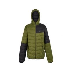 Kurtka z kapturem Regatta Hillpack III. Czarne kurtki męskie Regatta, bez wzorów, z puchu, sportowe, z kapturem. W wyprzedaży za 277.50 zł.