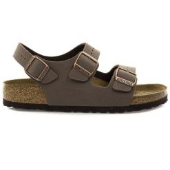 Sandały unisex Birkenstock Milano BS (0634501). Brązowe sandały damskie Birkenstock, bez wzorów, bez obcasa. Za 379.99 zł.
