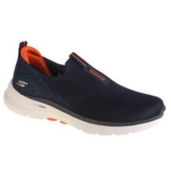 Buty sportowe Sneakersy męskie, Skechers Go Walk 6. Brązowe buty sportowe na co dzień męskie Skechers, z materiału, bez zapięcia, trekkingowe. Za 329.99 zł.