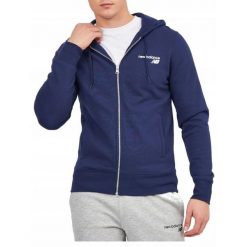 Bluza dresowa męska NEW BALANCE z kapturem. Niebieskie bluzy z kapturem męskie New Balance, m, z dresówki. Za 289.00 zł.
