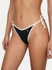 Guess Dół od bikini E6GO20 MC04R Czarny. Czarne bikini damskie Guess, z aplikacjami. Za 199.99 zł.