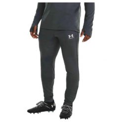 Spodnie piłkarskie męskie Under Armour Challenger Train. Szare spodnie dresowe męskie Under Armour, bez wzorów. Za 179.99 zł.
