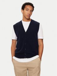 United Colors Of Benetton Kardigan 1002U601G Granatowy Regular Fit. Niebieskie kardigany męskie United Colors Of Benetton, m, bez wzorów, z wełny, bez kołnierzyka. Za 299.99 zł.