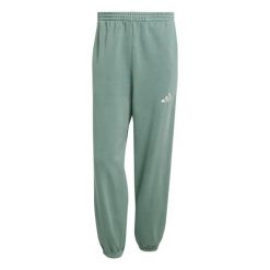 Spodnie do biegania adidas All SZN. Zielone spodnie materiałowe męskie Adidas, bez wzorów, z dresówki, eleganckie. Za 163.50 zł.