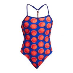 Strój pływacki jednoczęściowy damski Funkita Twisted One Piece. Czerwone stroje jednoczęściowe damskie FUNKITA, xs, bez wzorów. Za 159.99 zł.