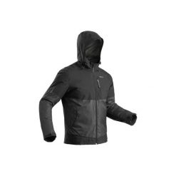 Kurtka turystyczna SH100 X-Warm męska. Szare kurtki męskie QUECHUA, na zimę, m, bez wzorów, z materiału, bez kaptura. Za 149.99 zł.