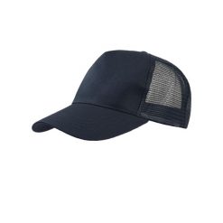 5panelowa Czapka Trucker Rapper Cotton. Niebieskie czapki z daszkiem damskie ATLANTIS, bez wzorów, z bawełny. Za 48.99 zł.