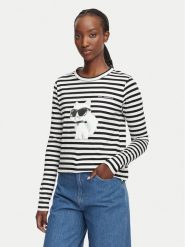 Karl Lagerfeld Jeans Bluzka B3W17043 Kolorowy Regular Fit. Bluzki damskie Karl Lagerfeld Jeans, xs, bez wzorów, z bawełny, bez kołnierzyka, bez ramiączek. Za 529.99 zł.