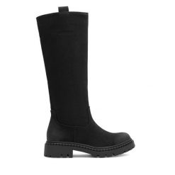 Kozaki Jenny Fairy. Czarne kozaki damskie Jenny Fairy, bez obcasa, na płaskiej podeszwie. Za 139.99 zł.