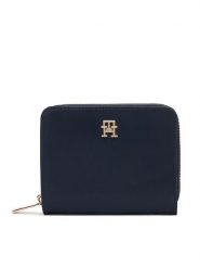 Tommy Hilfiger Portfel Th Icon Med Za W/Flap Nylon AW0AW18991 Granatowy. Niebieskie portfele damskie Tommy Hilfiger, bez wzorów, z nylonu. Za 209.99 zł.