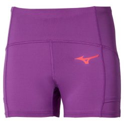 Szorty damskie Mizuno Flex. Czerwone spodenki sportowe damskie Mizuno, bez wzorów, z tkaniny, eleganckie. Za 158.00 zł.