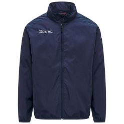 Kurtka Kappa Martio. Niebieskie kurtki męskie Kappa, xl, bez wzorów, z materiału, klasyczne, z kapturem. Za 259.50 zł.