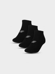 4F Skarpetki casual przed kostkę (3-pack) męskie - czarne 32-34. Czarne skarpetki męskie 4f, bez wzorów, z bawełny. Za 44.99 zł.