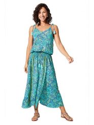 Ipanima Kombinezon w kolorze niebiesko-turkusowym rozmiar: 34-40. Niebieskie kombinezony damskie Ipanima, bez wzorów, bez kołnierzyka, bez ramiączek. Za 100.99 zł.