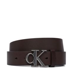Pasek Calvin Klein. Brązowe paski męskie CALVIN KLEIN, bez wzorów. Za 249.99 zł.