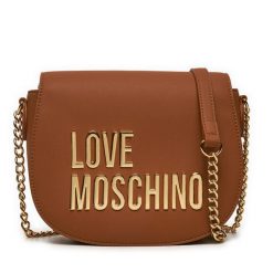 Torebka LOVE MOSCHINO. Brązowe listonoszki damskie Love Moschino, bez wzorów, bez dodatków. Za 609.99 zł.