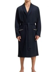 Hugo Boss Underwear Szlafrok w kolorze granatowym rozmiar: L. Niebieskie szlafroki męskie Hugo Boss Underwear, l, bez wzorów, z tkaniny. Za 494.95 zł.