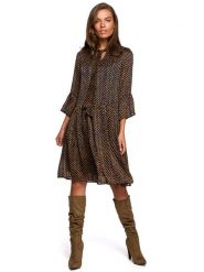 Stylove Sukienka ze wzorem rozmiar: XXL. Sukienki damskie Stylove, xxl, bez wzorów, bez kołnierzyka, bez ramiączek, mini. Za 285.49 zł.