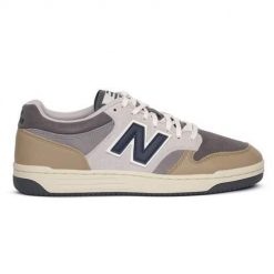 Buty do chodzenia męskie New Balance BB480LGB. Szare buty sportowe na co dzień męskie New Balance, z gumy, bez zapięcia, trekkingowe. Za 414.00 zł.