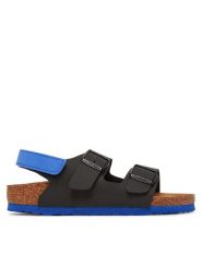 Birkenstock Sandały Milano As Kids 1029469 D Czarny. Czarne sandały chłopięce Birkenstock, ze skóry, bez zapięcia. Za 219.99 zł.