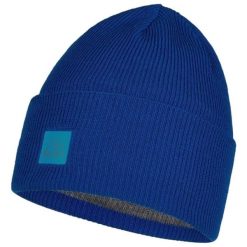 Czapka zimowa z otworem na kucyk Buff Crossknit Beanie. Niebieskie czapki zimowe damskie Buff. Za 117.40 zł.
