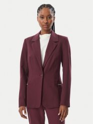 Guess Marynarka W6BN08 K6806 Bordowy Slim Fit. Czerwone marynarki i żakiety damskie Guess, xs, z aplikacjami, z syntetyku. Za 522.99 zł.