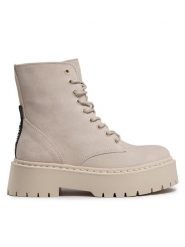 Steve Madden Trapery Skylar SM11001184-03002-846 Beżowy. Brązowe trapery damskie Steve Madden, ze skóry, bez obcasa. Za 509.99 zł.