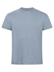 Clique New Classic-T Męski T-shirt z bawełny – nowoczesny krój. Niebieskie t-shirty męskie CLIQUE, m, bez wzorów, z bawełny, bez kołnierzyka. Za 87.50 zł.
