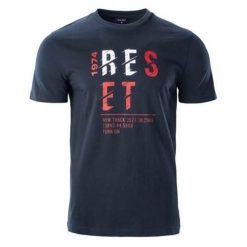 Koszulka sportowa męska Hi-Tec Rimo. Niebieskie t-shirty sportowe męskie Hi-tec, m, bez ramiączek. Za 61.38 zł.