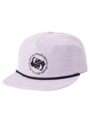 Czapka z daszkiem męska Quiksilver Soft Shock. Fioletowe czapki męskie Quiksilver, na wiosnę, bez wzorów, z bawełny. Za 53.49 zł.