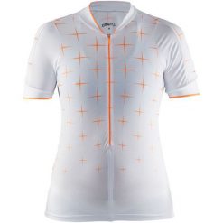 Craft Koszulka Rowerowa Belle Glow White S. Białe bluzki sportowe damskie Craft, s, bez wzorów, z włókna, bez ramiączek. Za 235.00 zł.