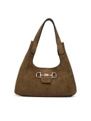 Guess Torebka Sunset HWSG23 14010 Khaki. Brązowe torebki klasyczne damskie Guess, z aplikacjami, z materiału, bez dodatków. Za 584.99 zł.