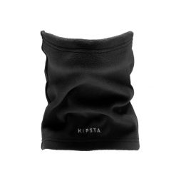 Komin do piłki nożnej dla dzieci Kipsta Keepwarm. Czarne szaliki dziecięce KIPSTA, z materiału, bez ramiączek. Za 24.99 zł.