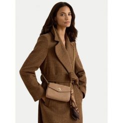 Torebka LAUREN RALPH LAUREN. Brązowe torebki klasyczne damskie Lauren Ralph Lauren, bez wzorów, bez dodatków. Za 1,199.00 zł.