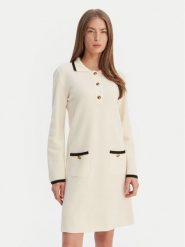 Luisa Spagnoli Sukienka dzianinowa Mariolina 100305 Beżowy Regular Fit. Brązowe sukienki damskie Luisa Spagnoli, m, bez wzorów, z dzianiny, bez kołnierzyka, bez ramiączek. Za 1,789.00 zł.