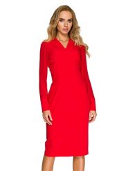 Stylove Sukienka w kolorze czerwonym rozmiar: M. Czerwone sukienki damskie Stylove, m, bez wzorów, bez kołnierzyka, bez ramiączek, midi. Za 217.45 zł.
