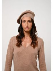 AUTHENTIC CASHMERE Kaszmirowa czapka "Liwi" w kolorze beżowym rozmiar: onesize. Brązowe czapki zimowe damskie AUTHENTIC CASHMERE, z kaszmiru. Za 143.99 zł.